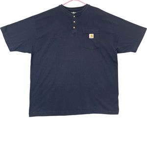Carthartt Tshirt XL Henley blue